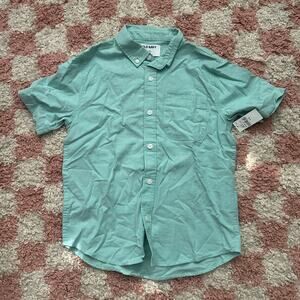 NWT Old Navy Kids Built In Flex Button Collared Shirt